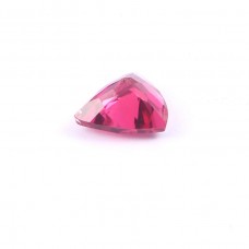 Pink tourmaline 7x7mm trillion faceted cut 1.1cts